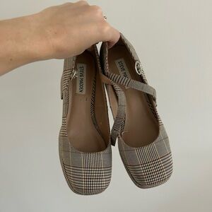 Steve Madden Women's Plaid Mary Jane Shoes